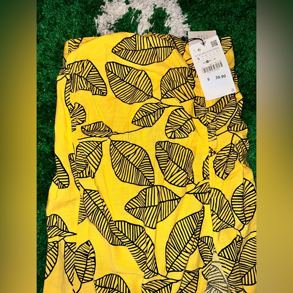Zara Tropical Long skirt with Side Split - Picture 2 of 4